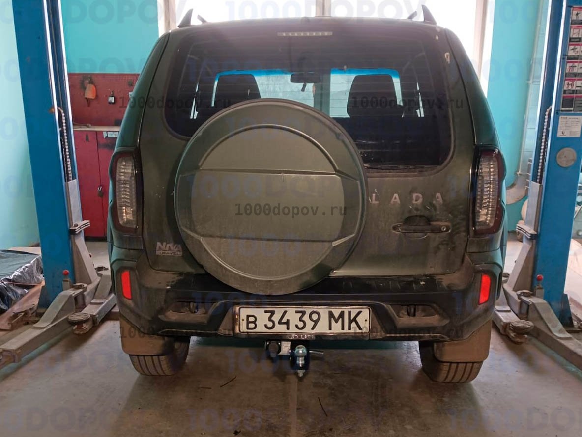 Фаркоп Leader Plus T-VAZ-18E LADA Niva Travel 2021-н.в. — рисунок 7