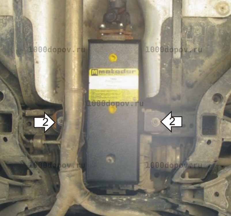 Защита Motodor 13003 Chevrolet Captiva 2006-2015 (Зад.дифференциал) — рисунок 4