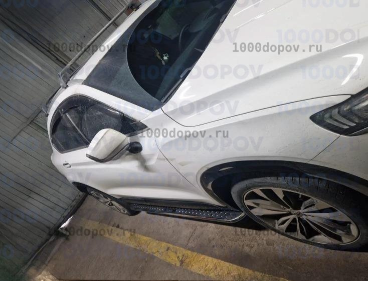 Пороги подножки на Geely Tugella 2020 - н.в. надпись — рисунок 2