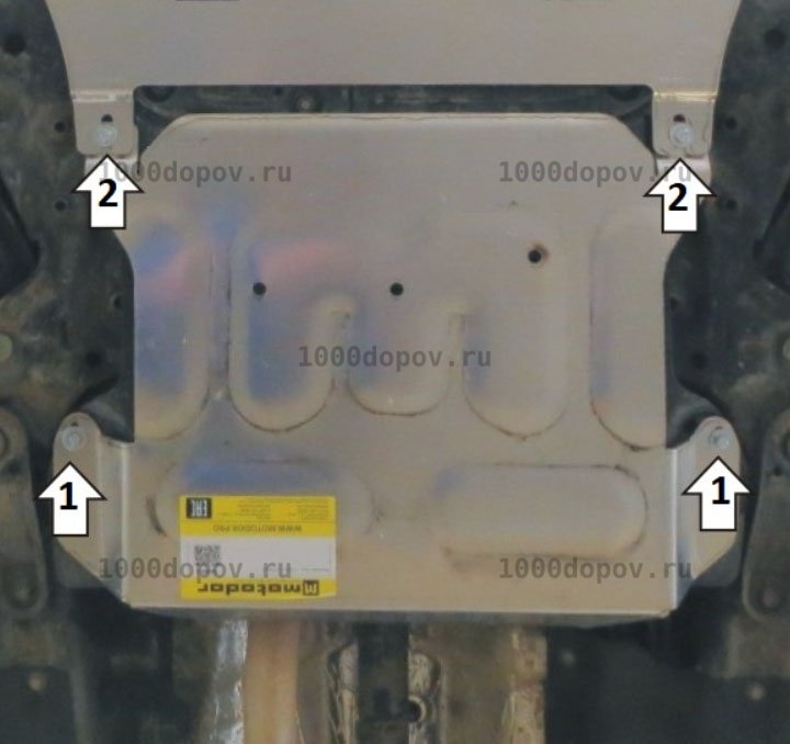 Защита Motodor 70903 Hyundai Tucson 2021-н.в. (Картер,КПП) — рисунок 4
