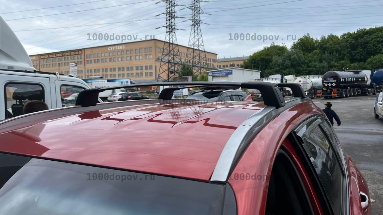Багажник на рейлинги Hyundai Santa Fe 2019-2023 штатный — рисунок 5
