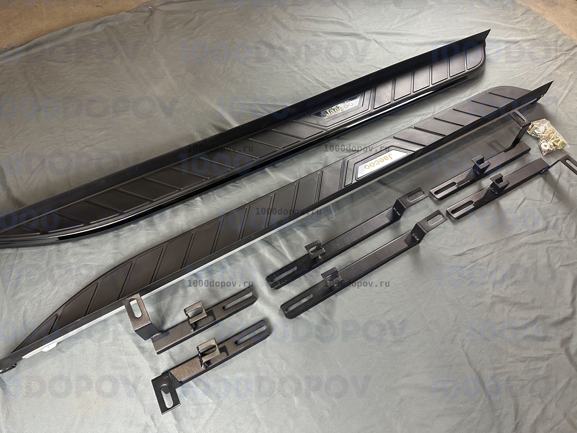 Пороги подножки на JAECOO J7 2023-н.в. черные — рисунок 10