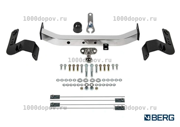 Фаркоп BERG F.5713.003 Toyota Land Cruiser 200 2007-н.в. (кроме Executive, TRD) (нерж. накл.) — рисунок 3