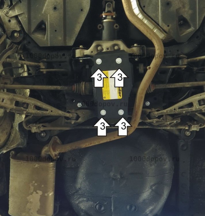 Защита Motodor 12210 Subaru Forester 2013-2018 (Зад. дифф.) — рисунок 4