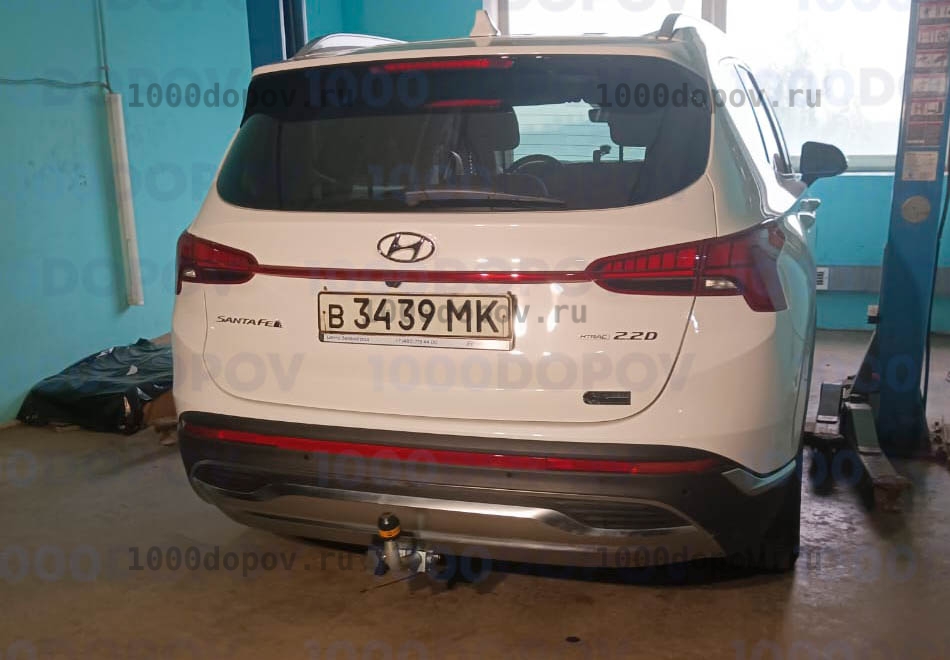 Фаркоп Motodor 91008-A Hyundai Santa Fe 2021-2023 (оцинк. шар) — рисунок 3