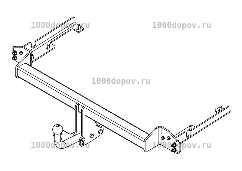 Фаркоп Avtos HN 05 Honda CR-V 2012-н.в. — рисунок 5