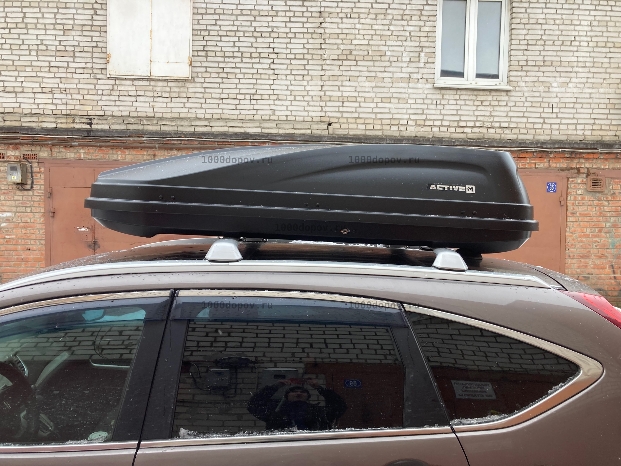Автобокс ПТ Групп ACTIVE М (450 л.) двухсторонний черный — рисунок 9