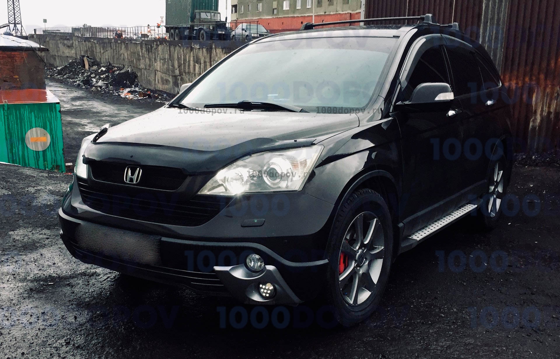 Пороги подножки на Honda CR-V 3 2006-2012 — рисунок 3