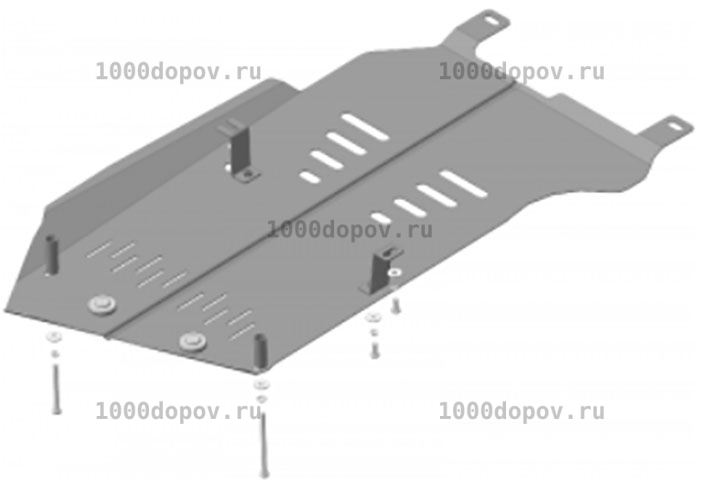 Защита Motodor 00227 BMW X1 (e84) 2009-2014 (Кпп, Разд. коробка) — рисунок 1