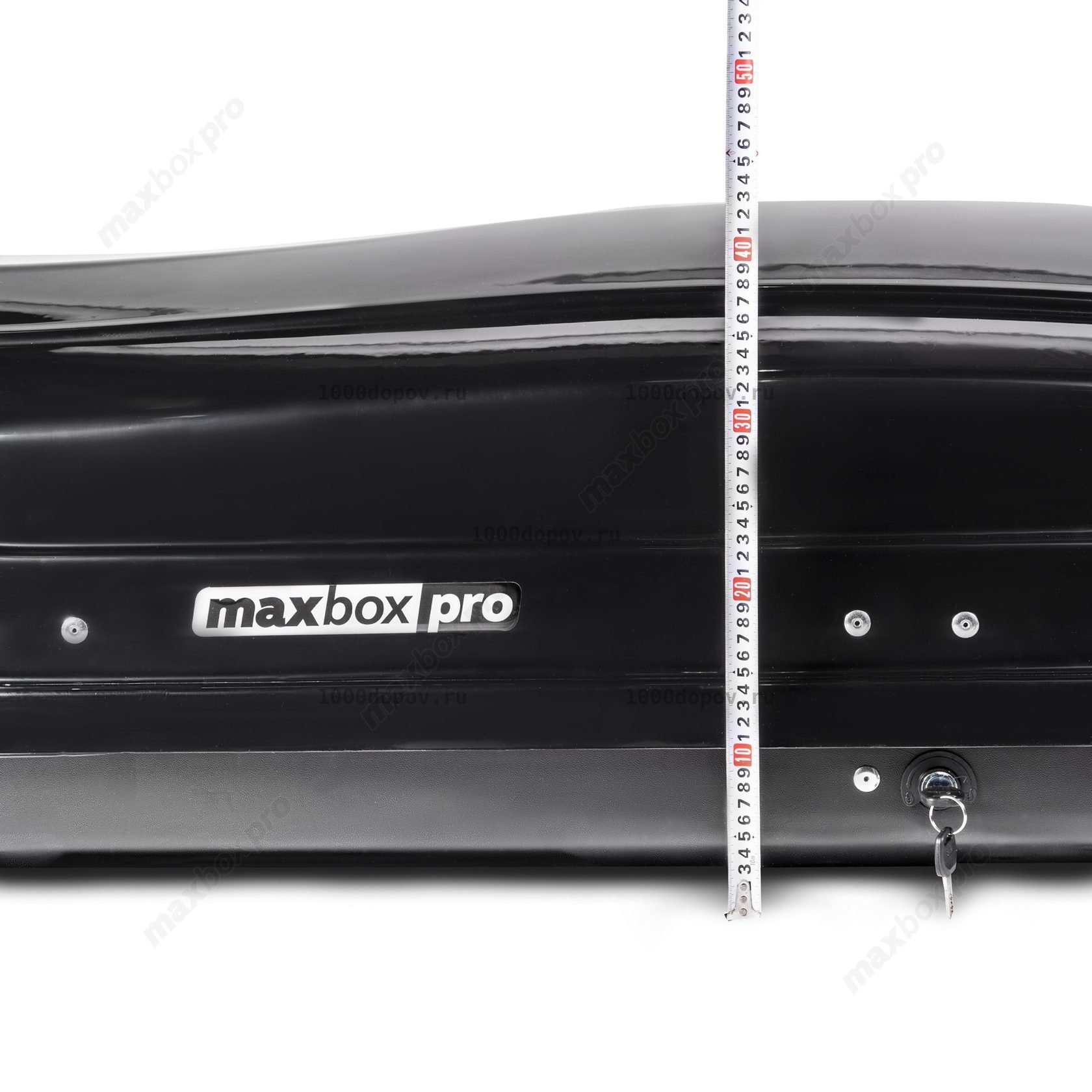 Автобокс MaxBox PRO 520 (большой) черный глянцевый — рисунок 11