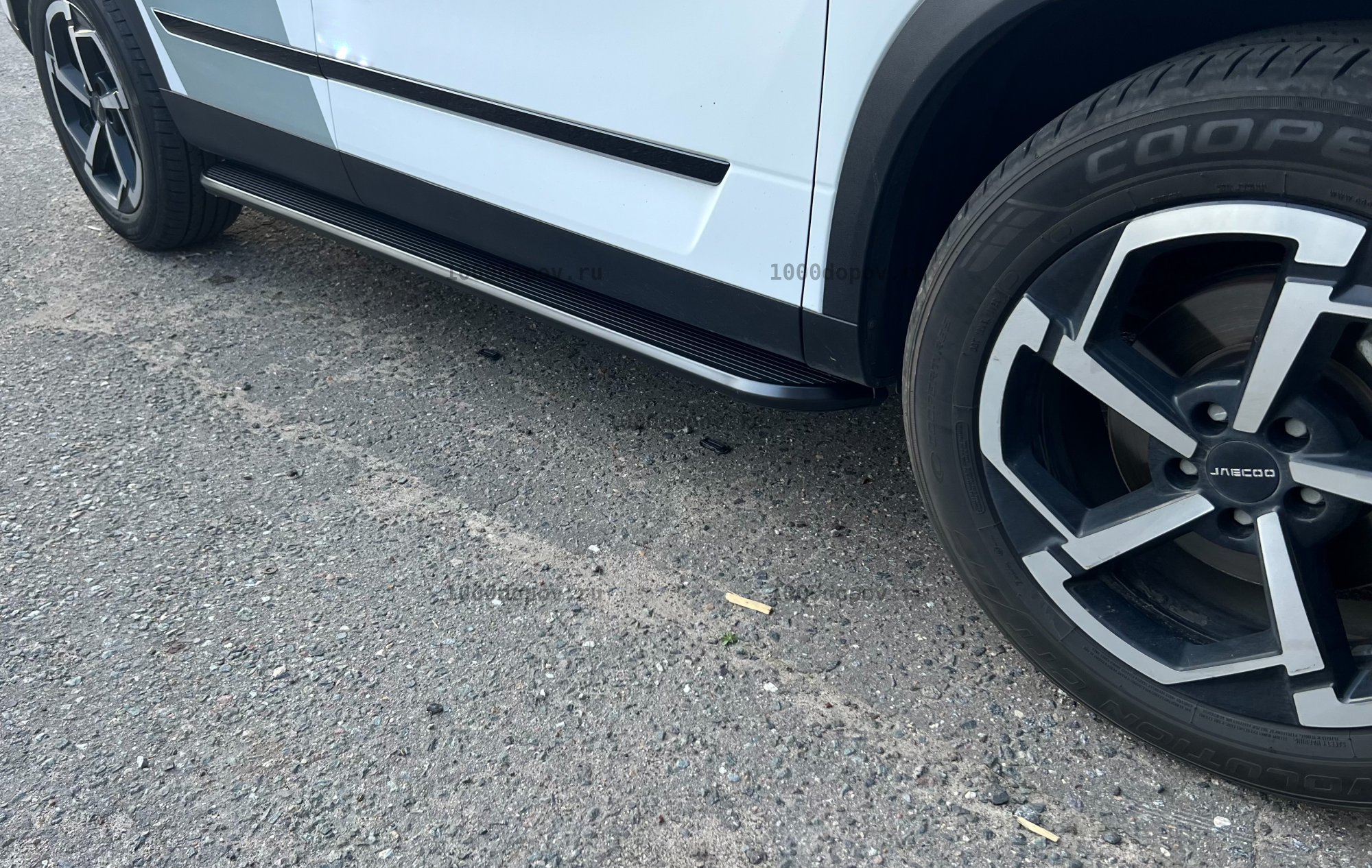 Пороги подножки на JAECOO J7 2023-н.в. Блекаут — рисунок 2