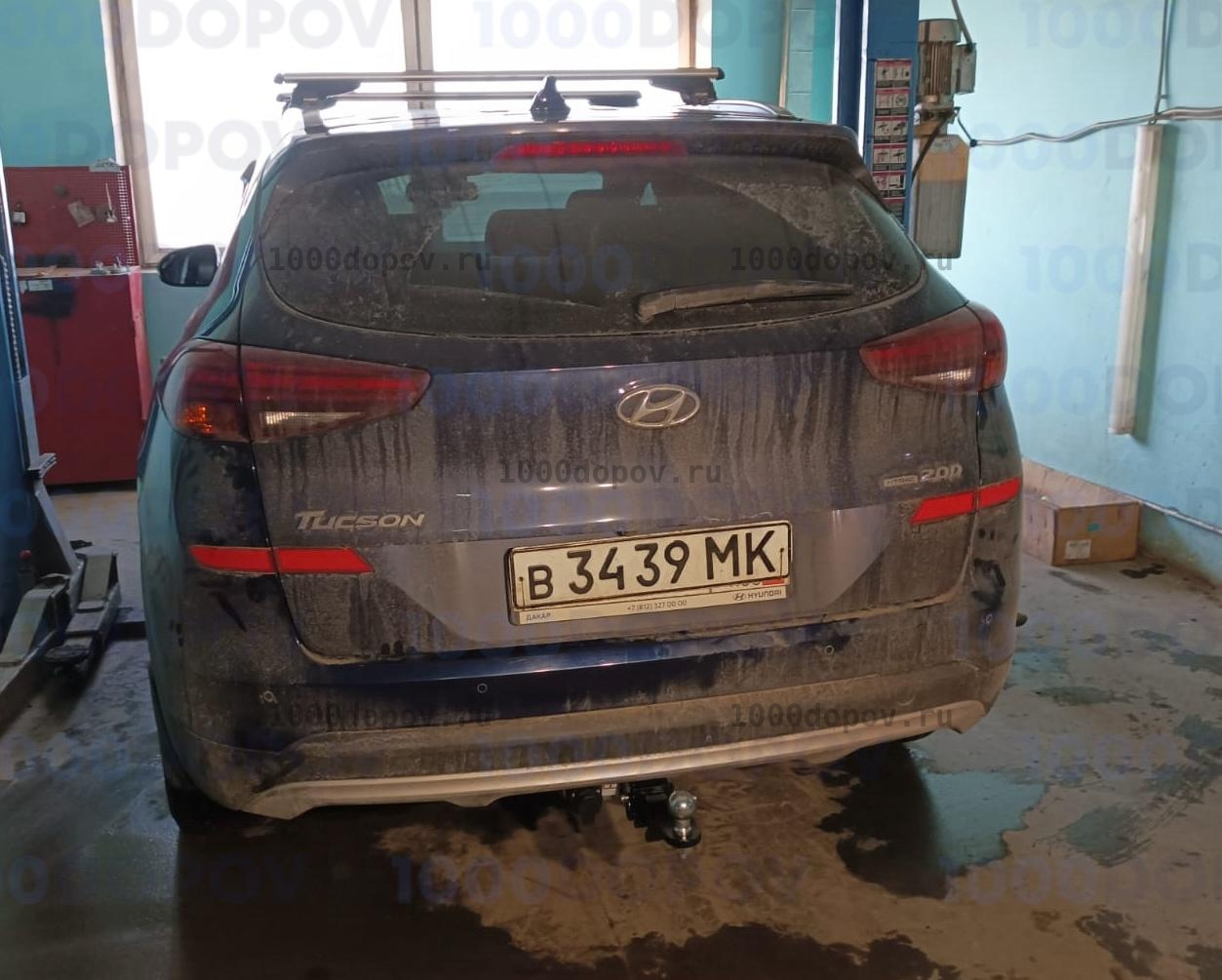 Фаркоп Leader Plus K124-E Hyundai Tucson 2018-н.в. кроме авто с двигателем 2,4 л — рисунок 3