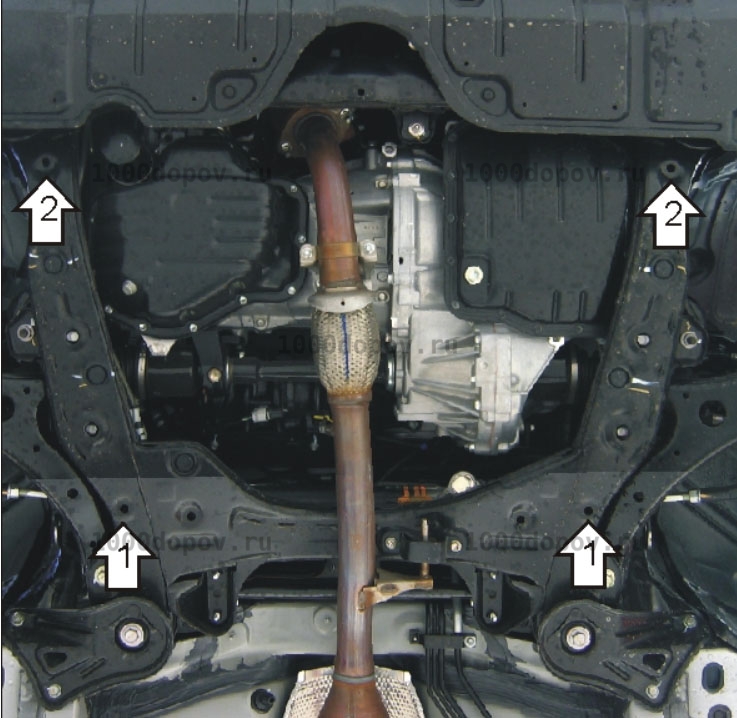 Защита Motodor 02529 Toyota Camry 2006-2011 (Картер, Кпп) — рисунок 3