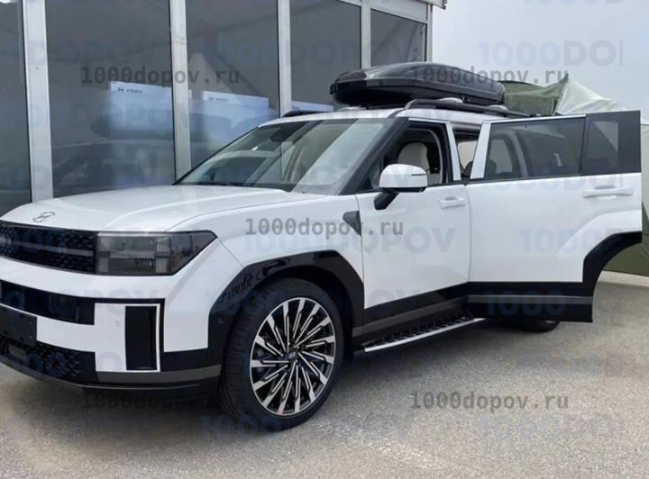 Пороги подножки на Hyundai Santa Fe 5 2024 — рисунок 5