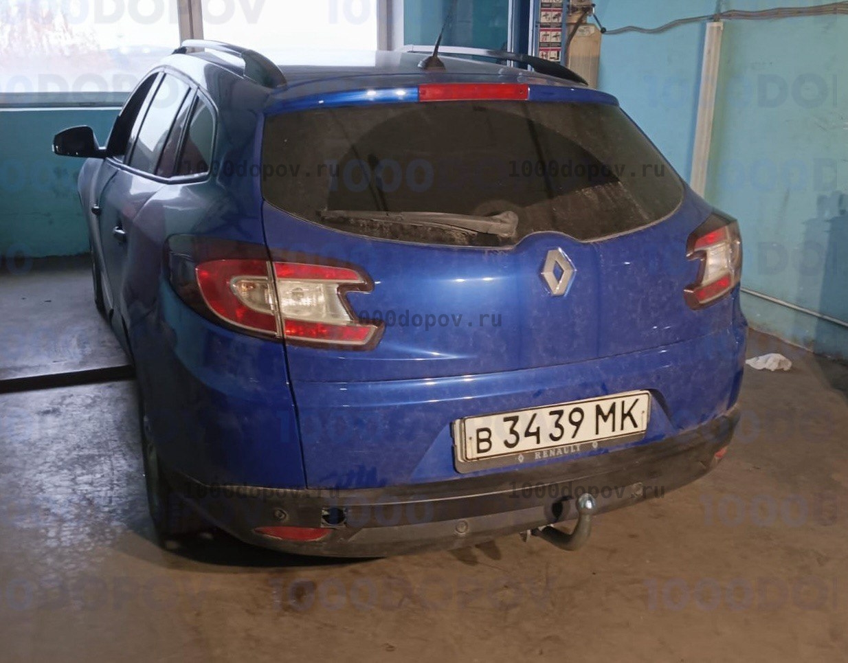 Фаркоп Galia R074A Renault Megane 2/3 2003-2008, 2008-2016 оцинк — рисунок 1