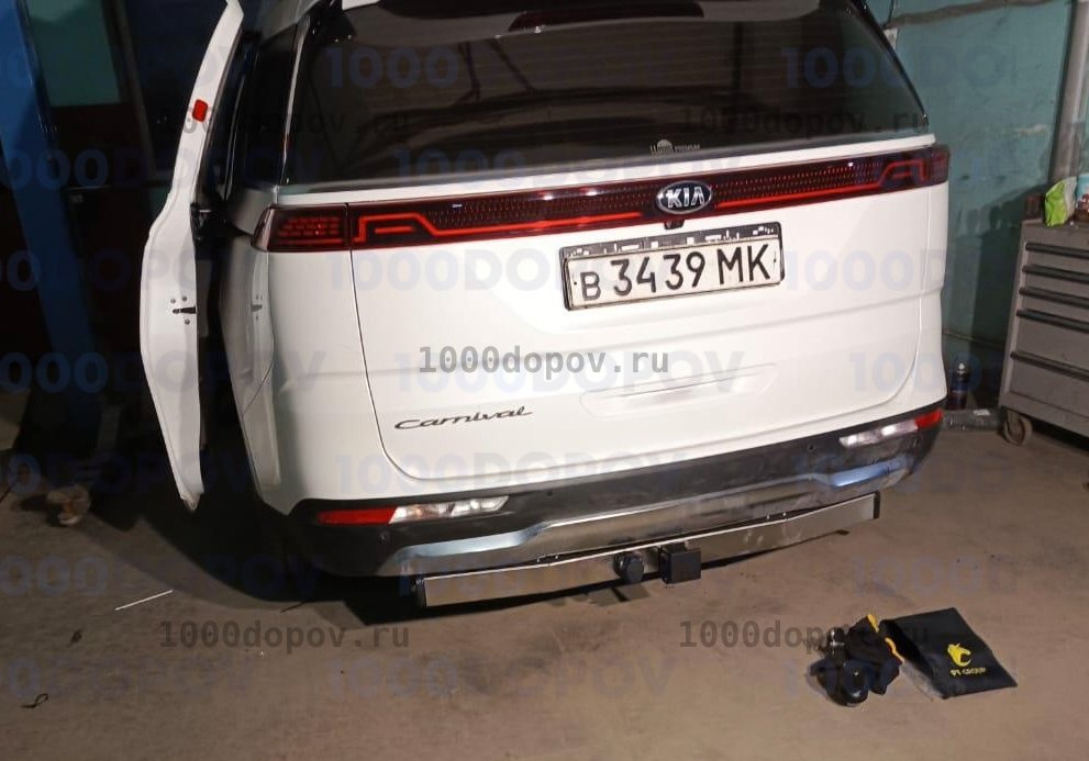 Фаркоп PT Group KCA-20-991124.00 с НЕРЖ накладкой  Kia Carnival 2020-н.в — рисунок 7