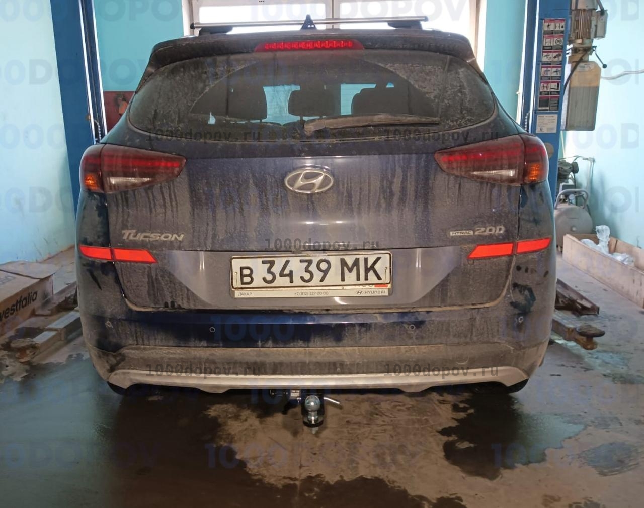 Фаркоп Leader Plus K124-E Hyundai Tucson 2018-н.в. кроме авто с двигателем 2,4 л — рисунок 8