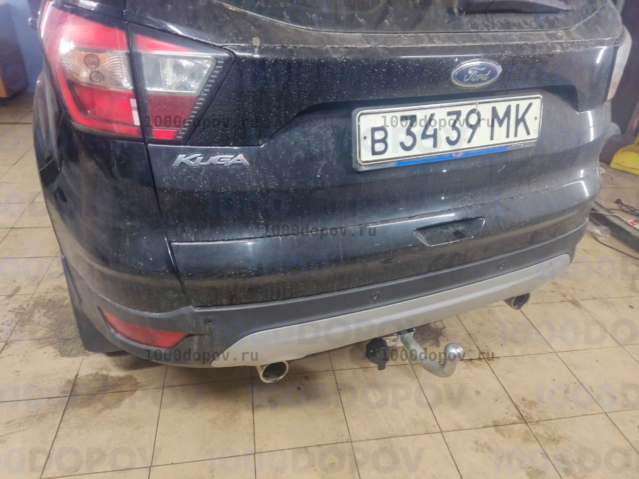 Фаркоп Motodor 90702-A Ford Kuga 2013-н.в. (кроме "свободные руки") (оцинк. шар) — рисунок 1