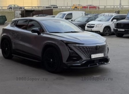 Пороги подножки на Changan UNI-T 2023-н.в черные — рисунок 13