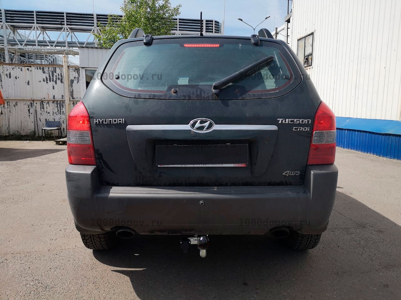 Фаркоп Motodor 90901-A KIA Sportage, Hyundai Tucson 2004-2010 (оцинк. шар) — рисунок 3