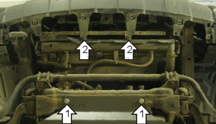 Защита Motodor 01438 Nissan Navara 2004-2010 (Радиатор) — рисунок 3