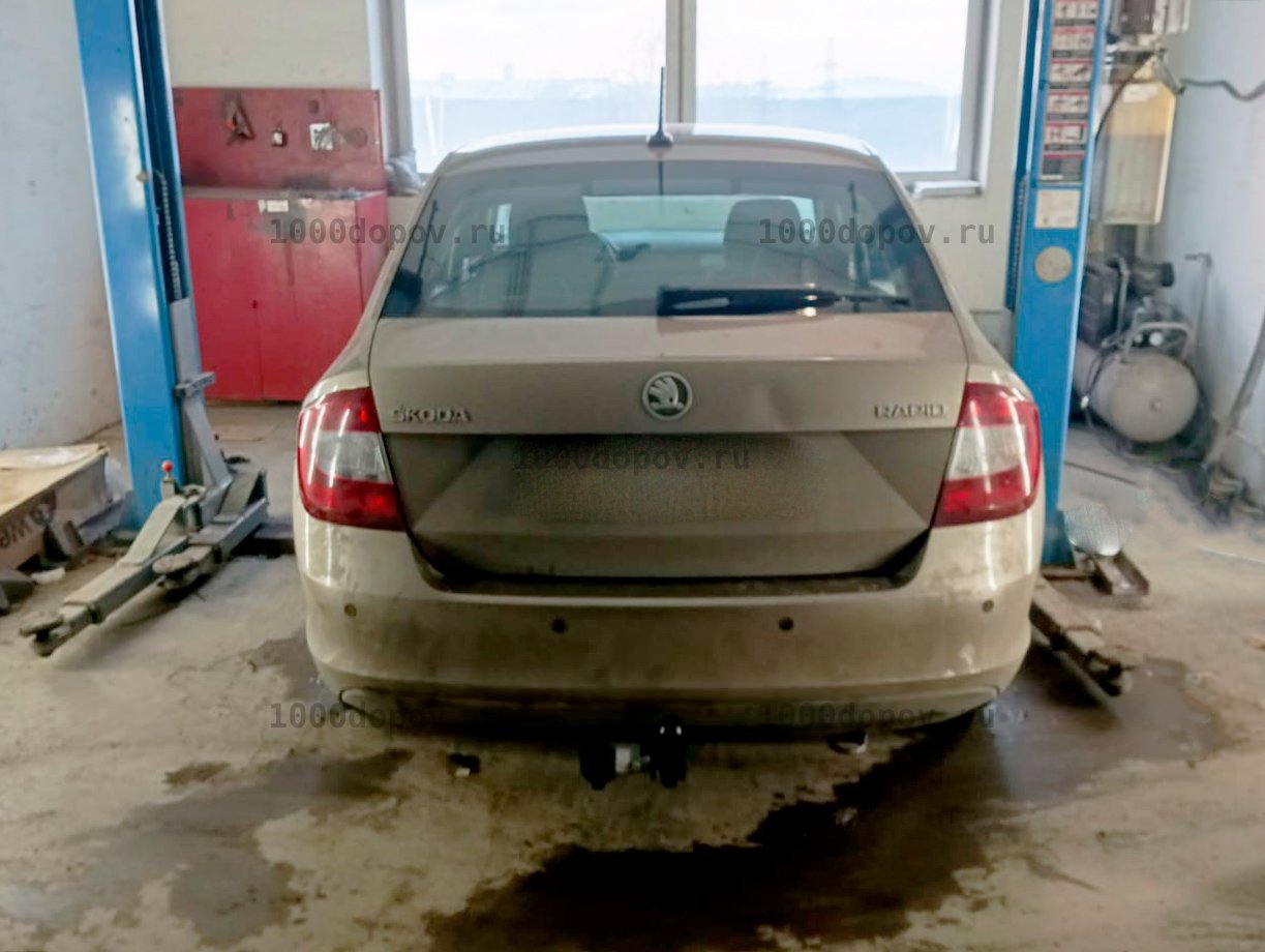Фаркоп Трейлер 9131 Skoda Rapid лифтбек 2012-н.в. — рисунок 9