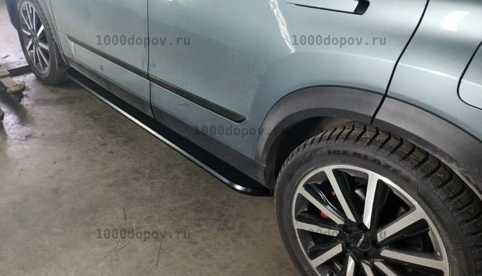 Пороги подножки на JAECOO J7 2023-н.в. Блекаут — рисунок 18