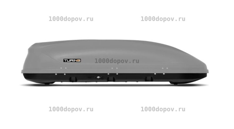 Автобокс ПТ Групп Turino Medium (460 л.) двухсторонний серый — рисунок 1