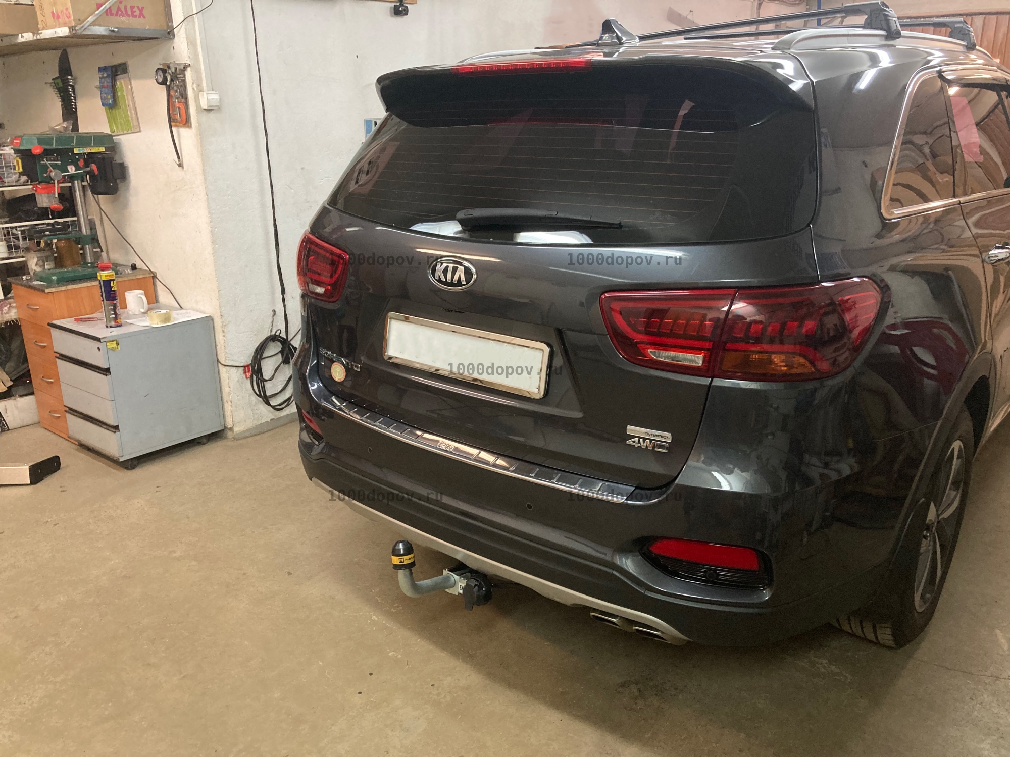 Фаркоп Motodor 91006-A Kia Sorento Prime 2015-н.в. (оцинк. шар) — рисунок 9