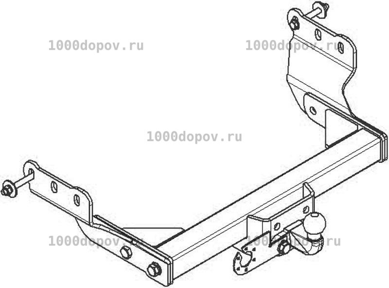 Фаркоп Avtos FD 26 Ford Transit 05/2000-2013 — рисунок 5