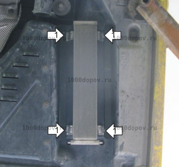 Защита Motodor 02715 Volkswagen Multivan T5 2003-2009 (Топливоохладитель) — рисунок 3