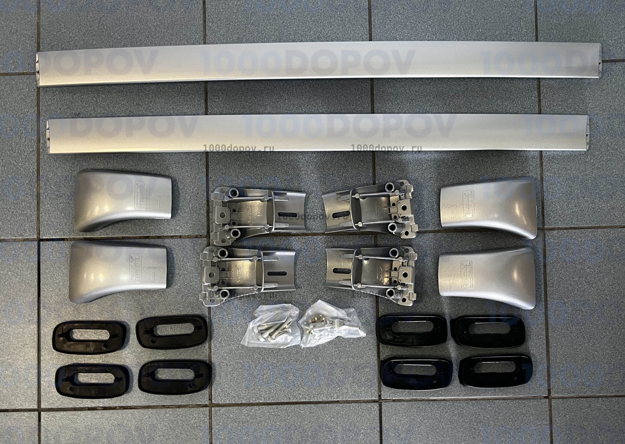 Багажник на рейлинги Toyota Highlander (XU50) 2013-2020 штатный — рисунок 9