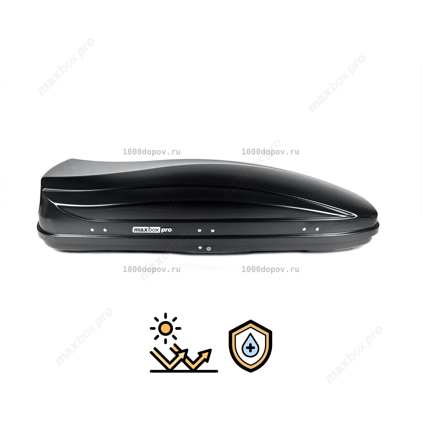 Автобокс MaxBox PRO 520 (большой) карбон черный — рисунок 2