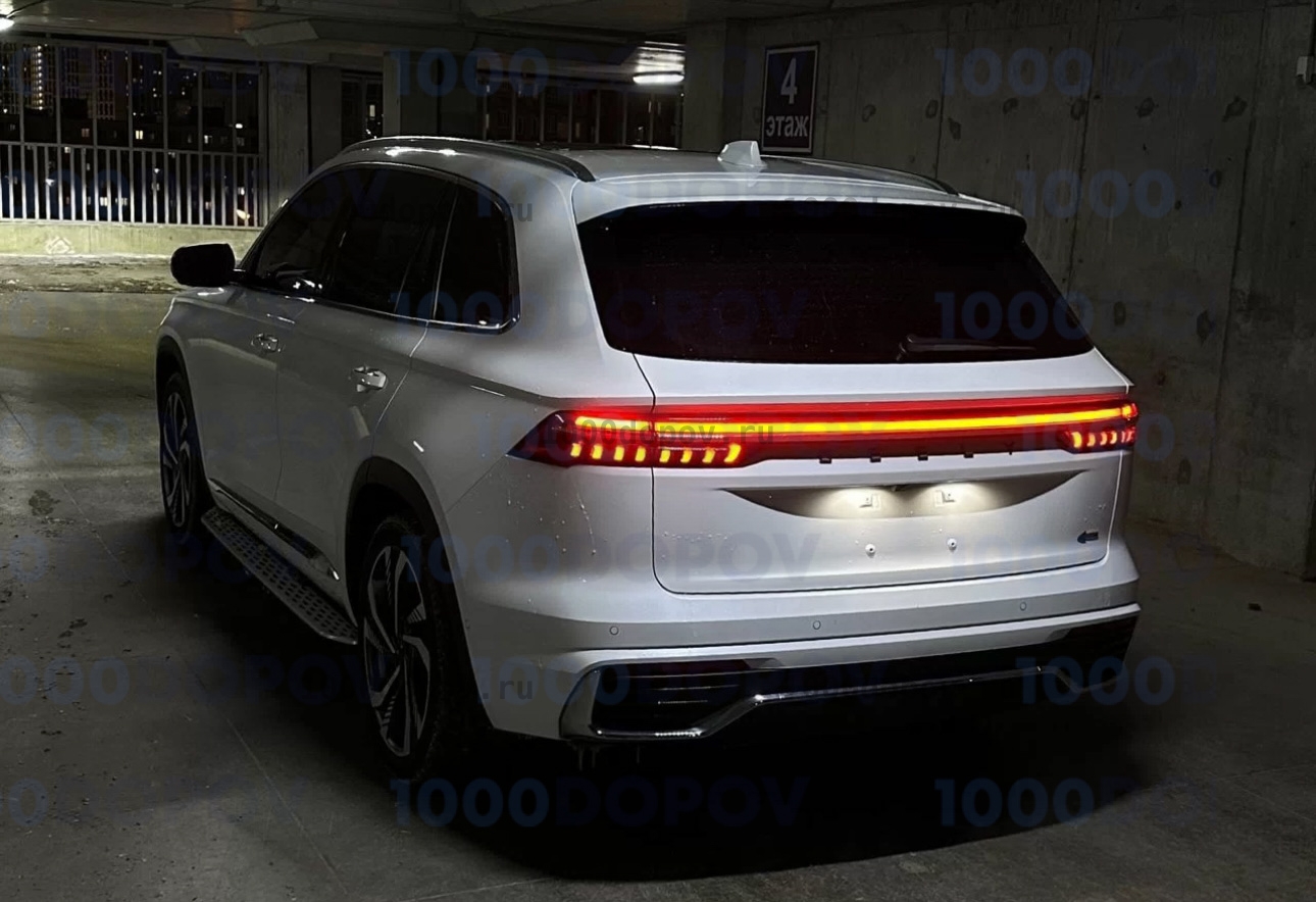 Пороги подножки на Geely Monjaro 2022-н.в. (в стиле BMW) — рисунок 19