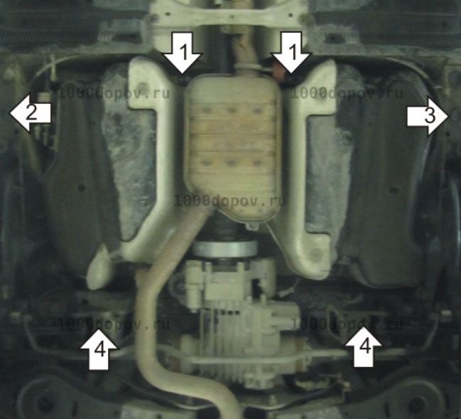 Защита Motodor 02310 Skoda Yeti 2009-2018 (Топл.бака) — рисунок 4