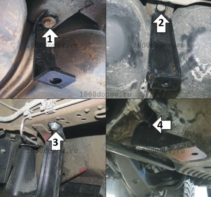Защита Motodor 32721 Volkswagen Transporter/Caravelle T6.1 2020-н.в. (Топл. бака) — рисунок 3