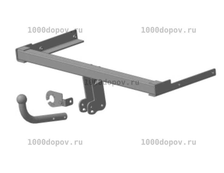 Фаркоп Трейлер 9131 Skoda Rapid лифтбек 2012-н.в.(оцинк. шар) — рисунок 1