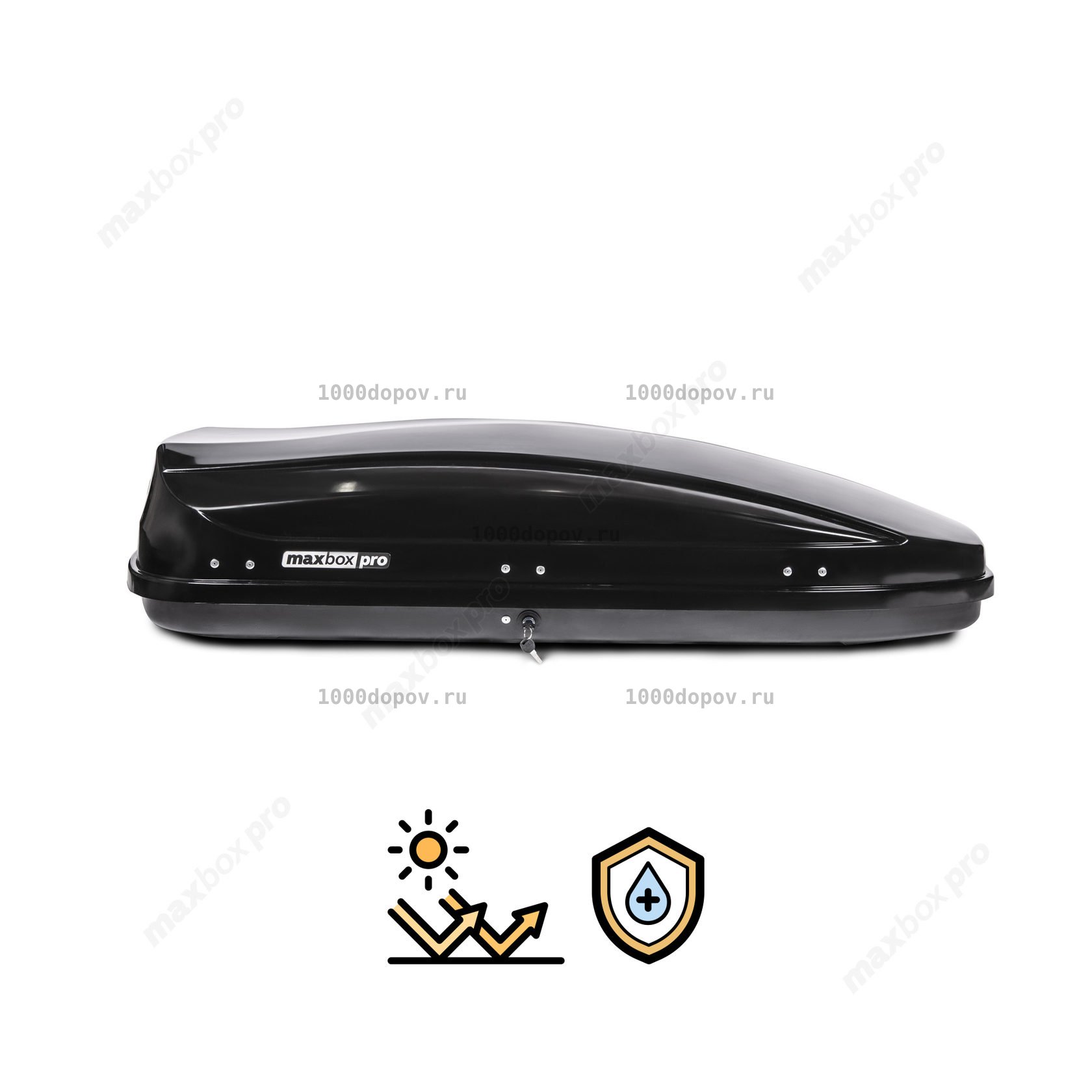 Автобокс MaxBox PRO 460 (средний) черный глянцевый — рисунок 4