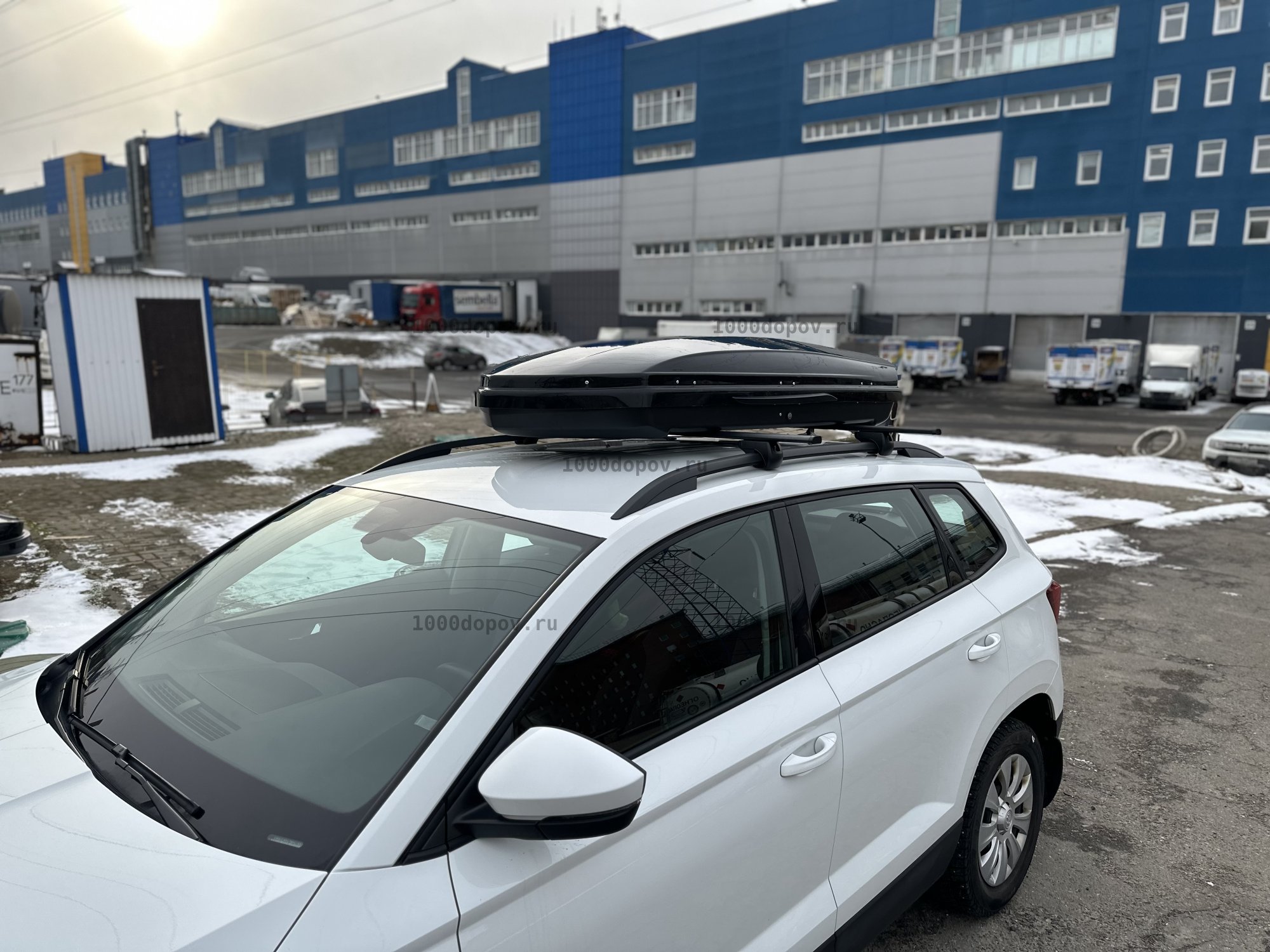 Автобокс на крышу (550 л.) двусторонний черный 175/80/30 — рисунок 10
