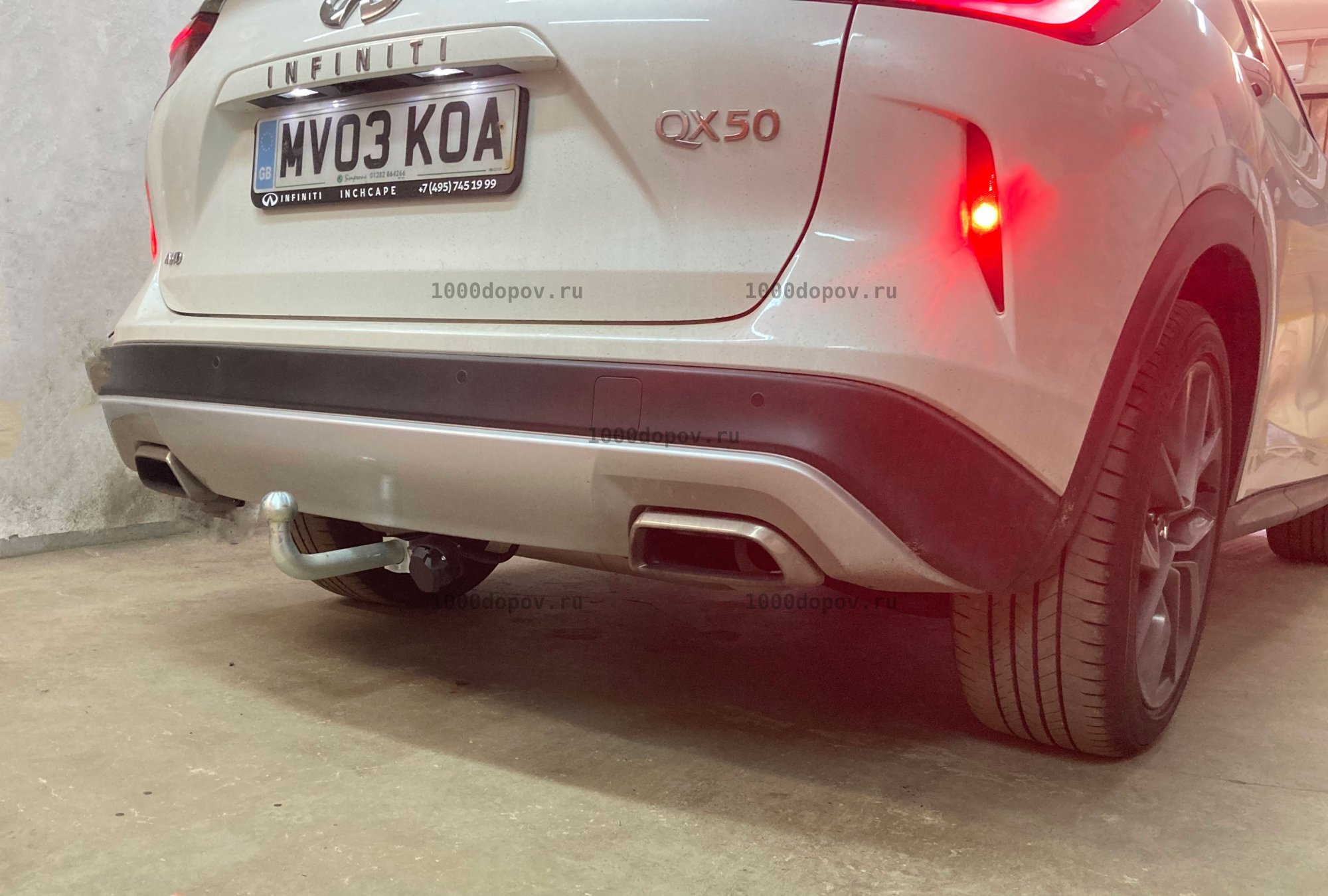 Фаркоп Motodor 98002-A Infiniti QX50 2018 - н.в (оцинк. Шар) — рисунок 8