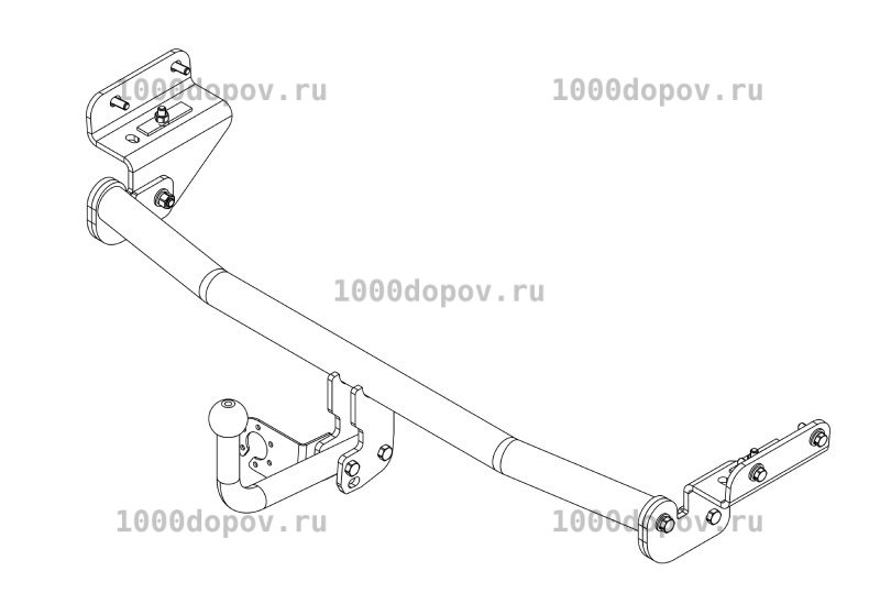 Фаркоп Avtos HY 32 Kia Rio седан, hb 2011-2017 — рисунок 6