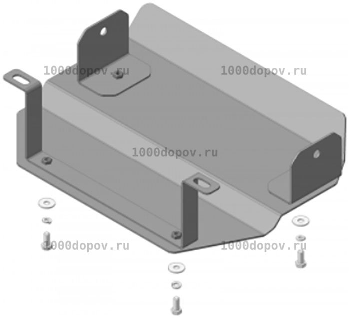 Защита Motodor 13007 Chevrolet Niva 2002-2020 (Разд. коробка) — рисунок 1