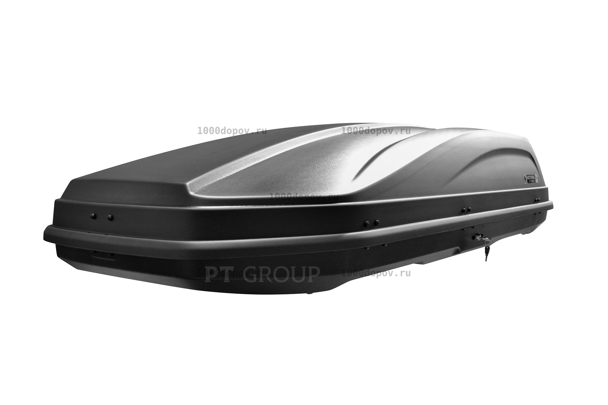 Автобокс ПТ Групп ACTIVE L (650 л.) двусторонний черный — рисунок 2