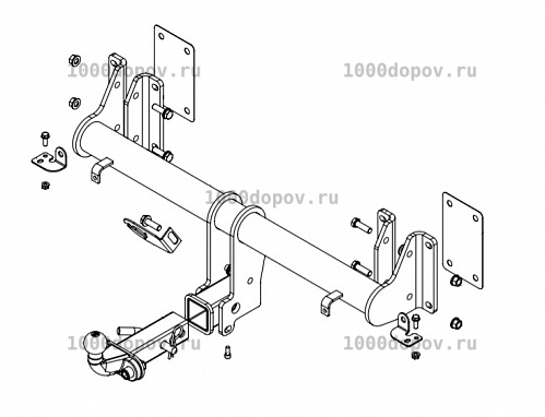 Фаркоп Baltex 03907732 BMW X5 (G05) 2018-н.в. (под квадрат) — рисунок 1