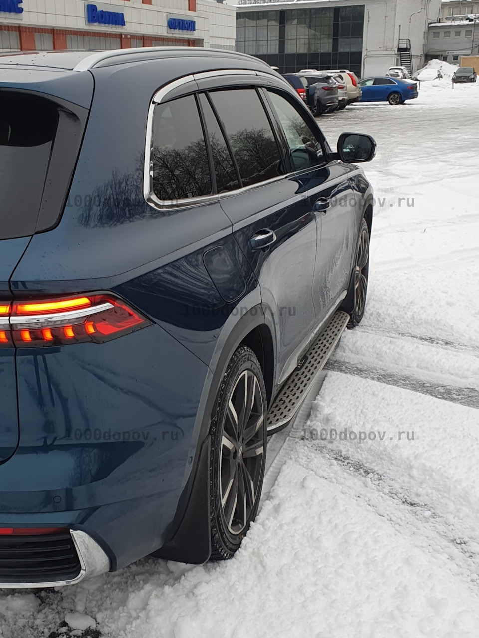 Пороги подножки на Geely Monjaro 2022-н.в. (в стиле BMW) — рисунок 8