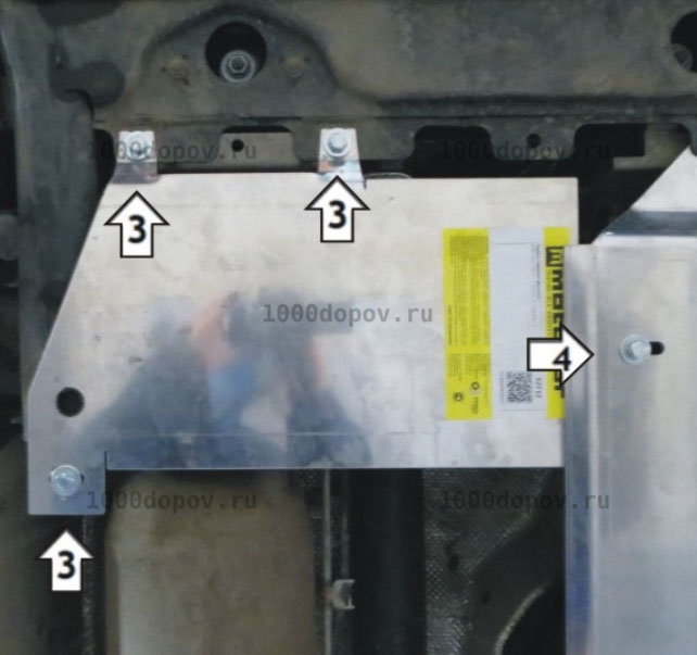 Защита Motodor 02742  Volkswagen Multivan T6 2015-2020 (Трубок саж. фильтра) — рисунок 4