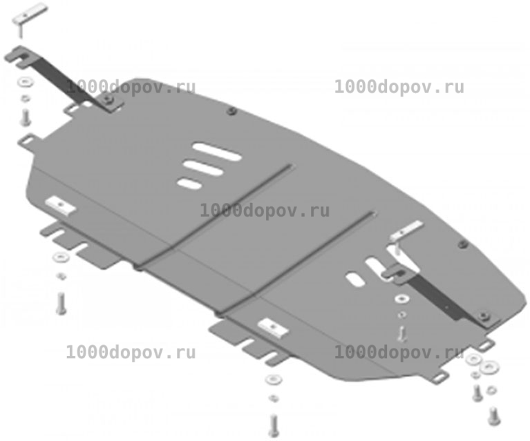 Защита Motodor 00226  BMW 3 (e90) 2005-2011 (Радиатор) — рисунок 2