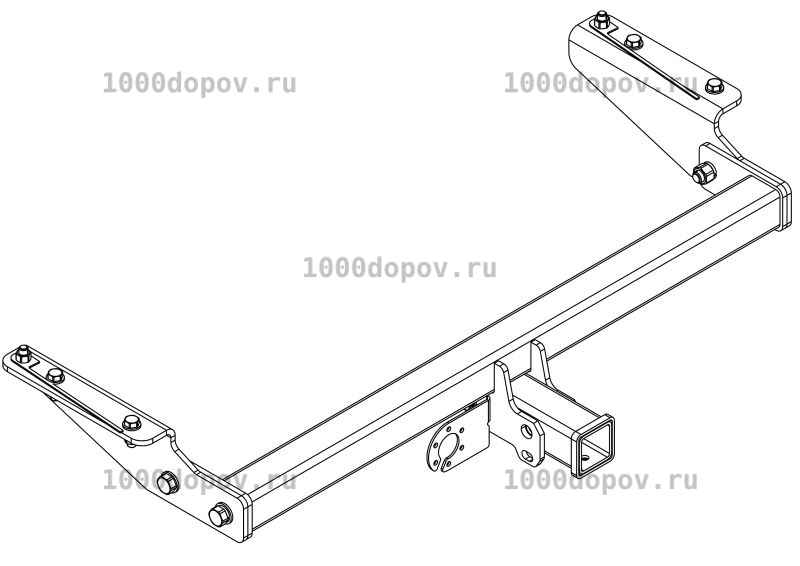 Фаркоп Avtos JC 01 Jac T6 2019-н.в. — рисунок 2