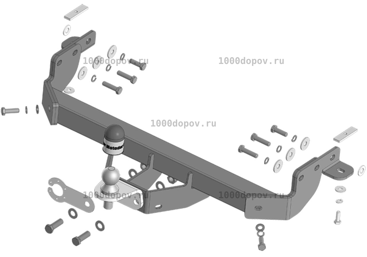 Фаркоп Motodor 97501-FE Foton Toano 2024-н.в. — рисунок 1
