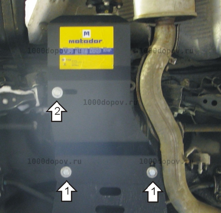 Защита Motodor 11405 на Nissan X-Trail 2007-2022 (Задний дифференциал) — рисунок 4